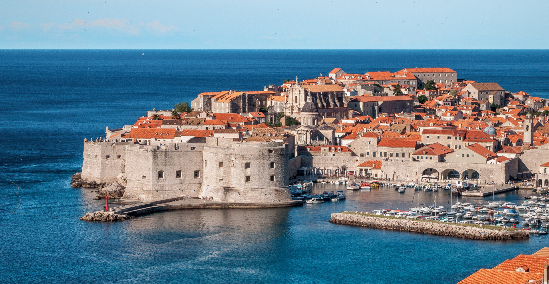 Birds eye view of Croatia